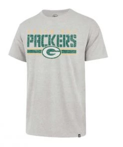 47 Brand Green Bay Packers Stripe Thru T-Shirt Grey Heather -47 Brand Sales unnamed file 225