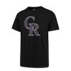 47 Brand Colorado Rockies Imprint Rival T-Shirt Black