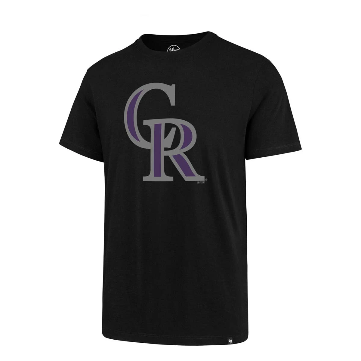 47 Brand Colorado Rockies Imprint Rival T-Shirt Black 3 47 Brand Colorado Rockies Imprint Rival T-Shirt Black - Image 3