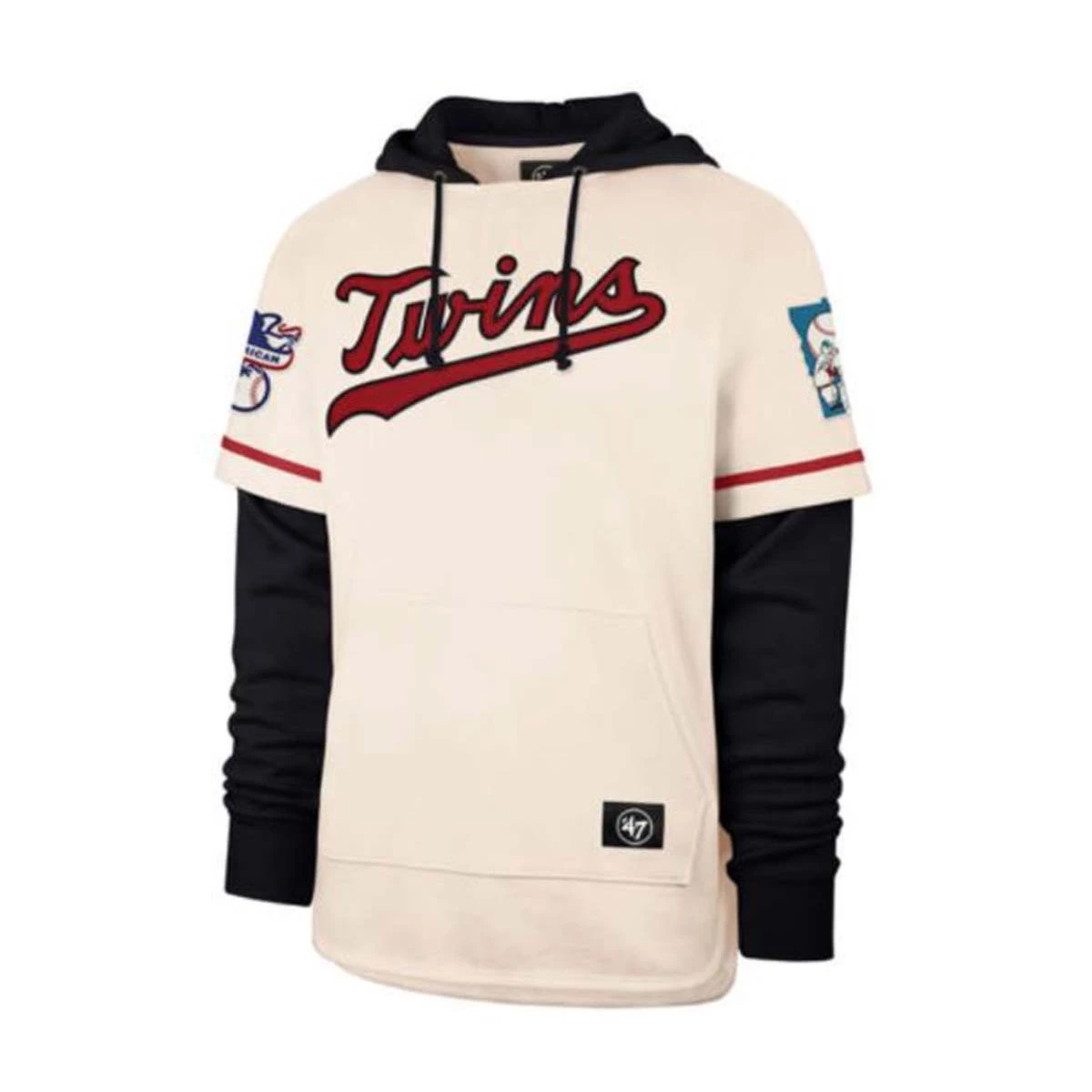 47 Brand Minnesota Twins Trifecta Shortstop Retro Hoodie Light Blue 1 47 Brand Minnesota Twins Trifecta Shortstop Retro Hoodie Light Blue
