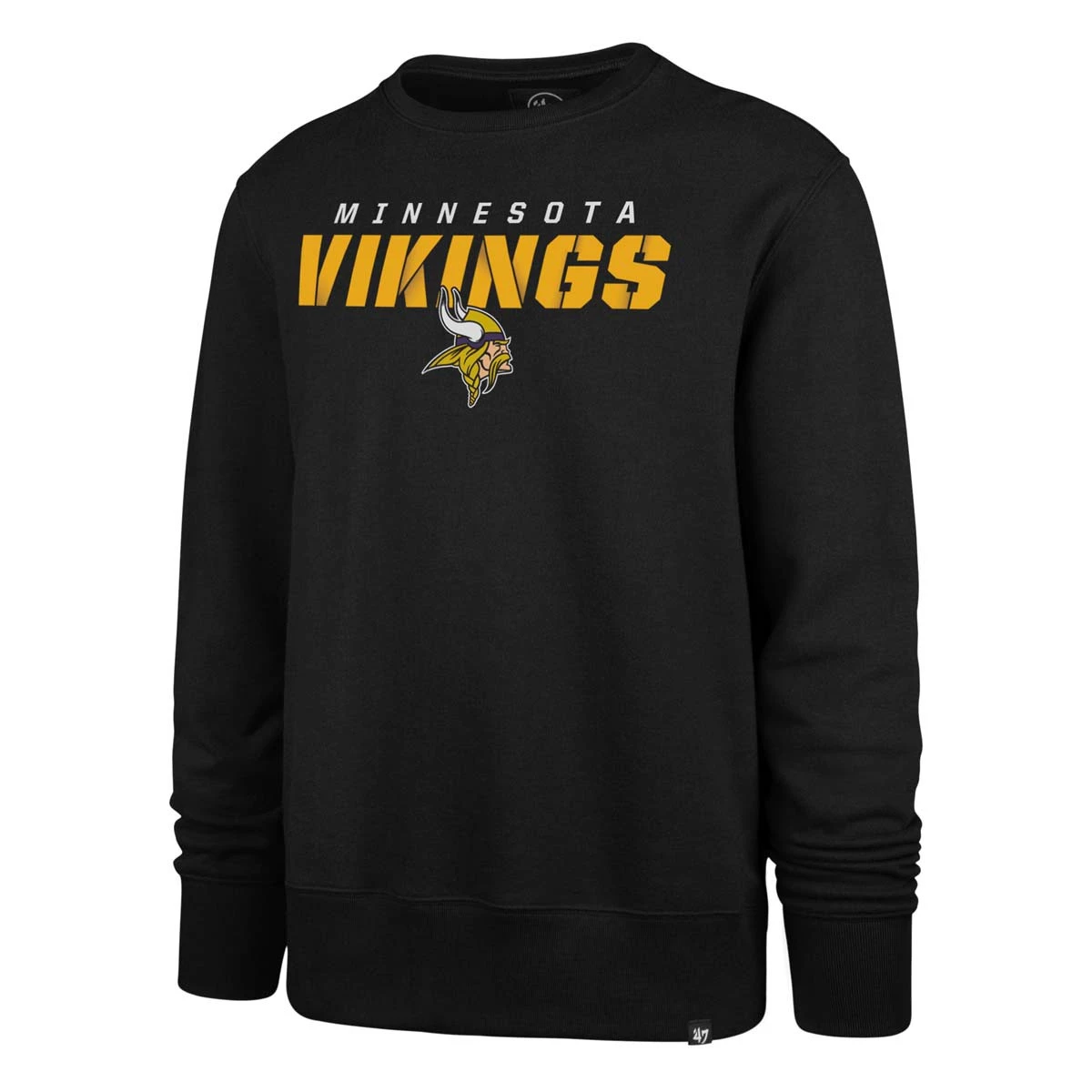 47 Brand Minnesota Vikings Traction Crewneck Sweatshirt Black 1 47 Brand Minnesota Vikings Traction Crewneck Sweatshirt Black