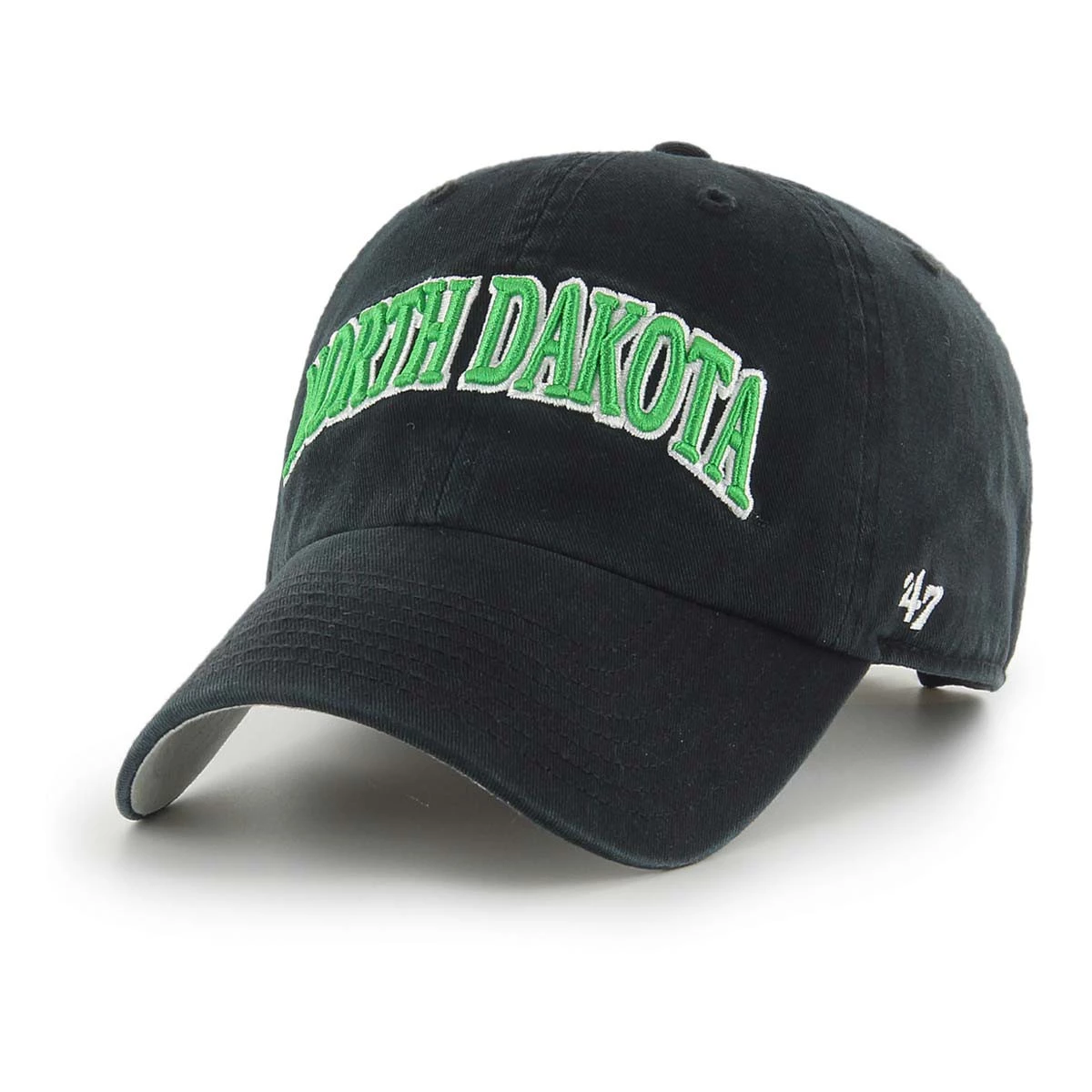 47 Brand North Dakota Fighting Hawks Wordmark Cleanup Hat Black 4 47 Brand North Dakota Fighting Hawks Wordmark Cleanup Hat Black - Image 4