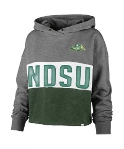47 Brand Women's North Dakota State Bison Lizzy Hoodie Grey Heather -47 Brand Sales unnamed file 279