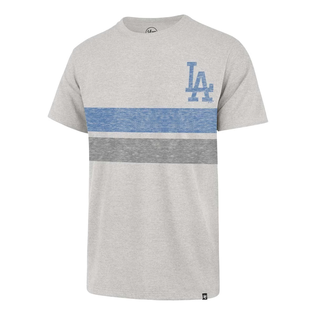 47 Brand Los Angeles Dodgers Bars Bond Franklin T-Shirt Grey Heather 1 47 Brand Los Angeles Dodgers Bars Bond Franklin T-Shirt Grey Heather
