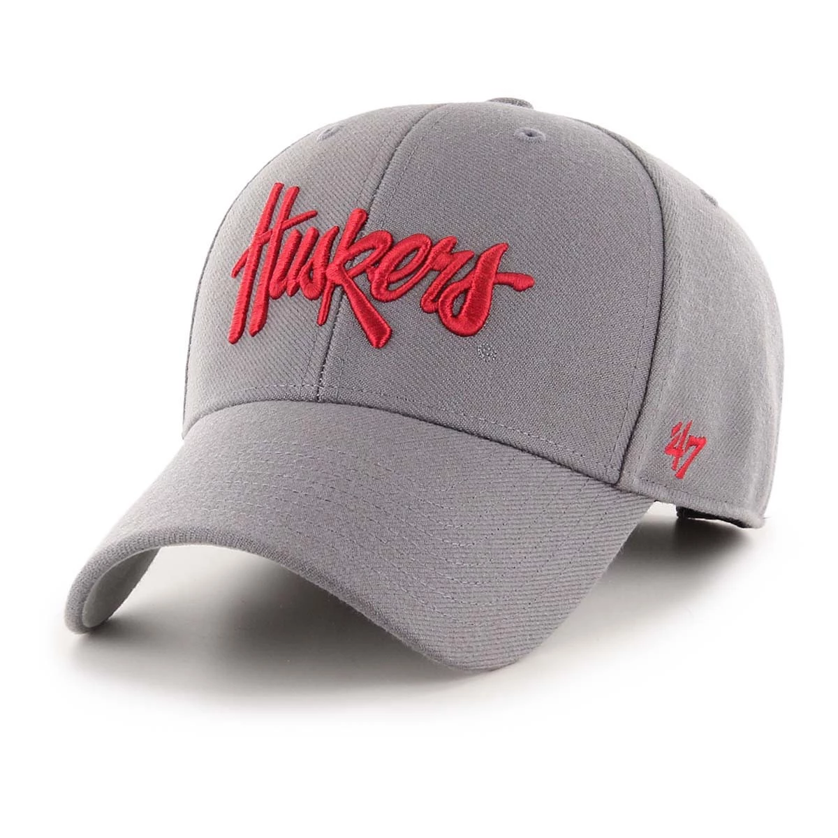 47 Brand Nebraska Cornhuskers Script MVP Hat Dark Grey 1 47 Brand Nebraska Cornhuskers Script MVP Hat Dark Grey