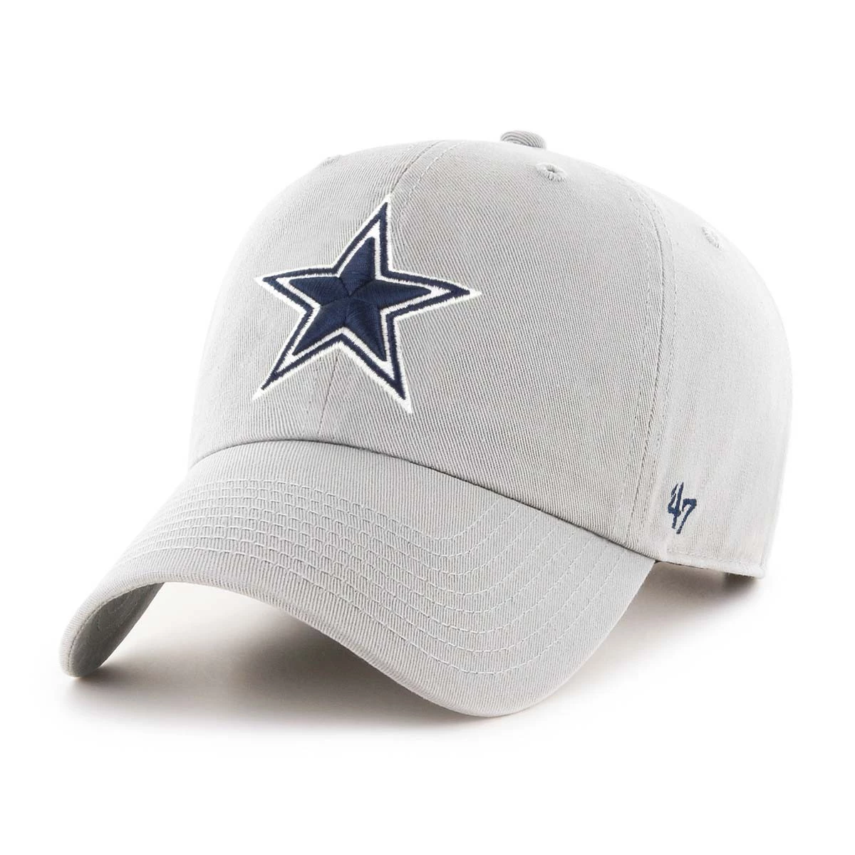 47 Brand Dallas Cowboys Cleanup Adjustable Hat Grey 3 47 Brand Dallas Cowboys Cleanup Adjustable Hat Grey - Image 3