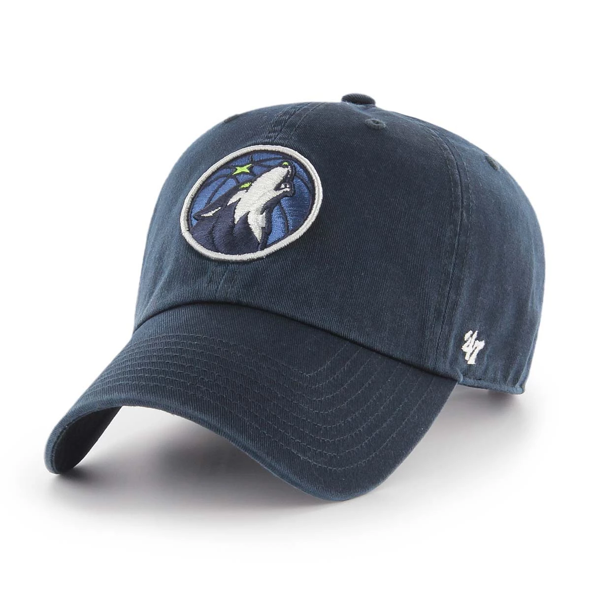 47 Brand Minnesota Timberwolves Clean Up Hat Navy 1 47 Brand Minnesota Timberwolves Clean Up Hat Navy