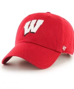47 Brand Wisconsin Badgers Cleanup Hat Red