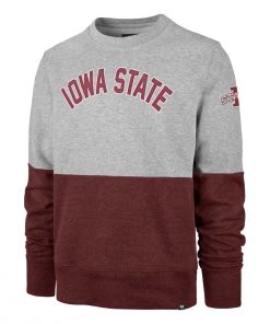 47 Brand Iowa State Cyclones Gibson Crewneck Sweatshirt Grey Heather