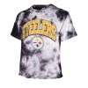 47 Brand Women's Pittsburgh Steelers Cambridge Crop Top Black