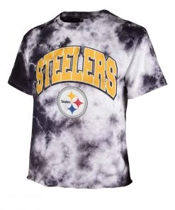 47 Brand Women's Pittsburgh Steelers Cambridge Crop Top Black