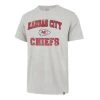 47 Brand Kansas City Chiefs Union Arch T-Shirt Grey Heather