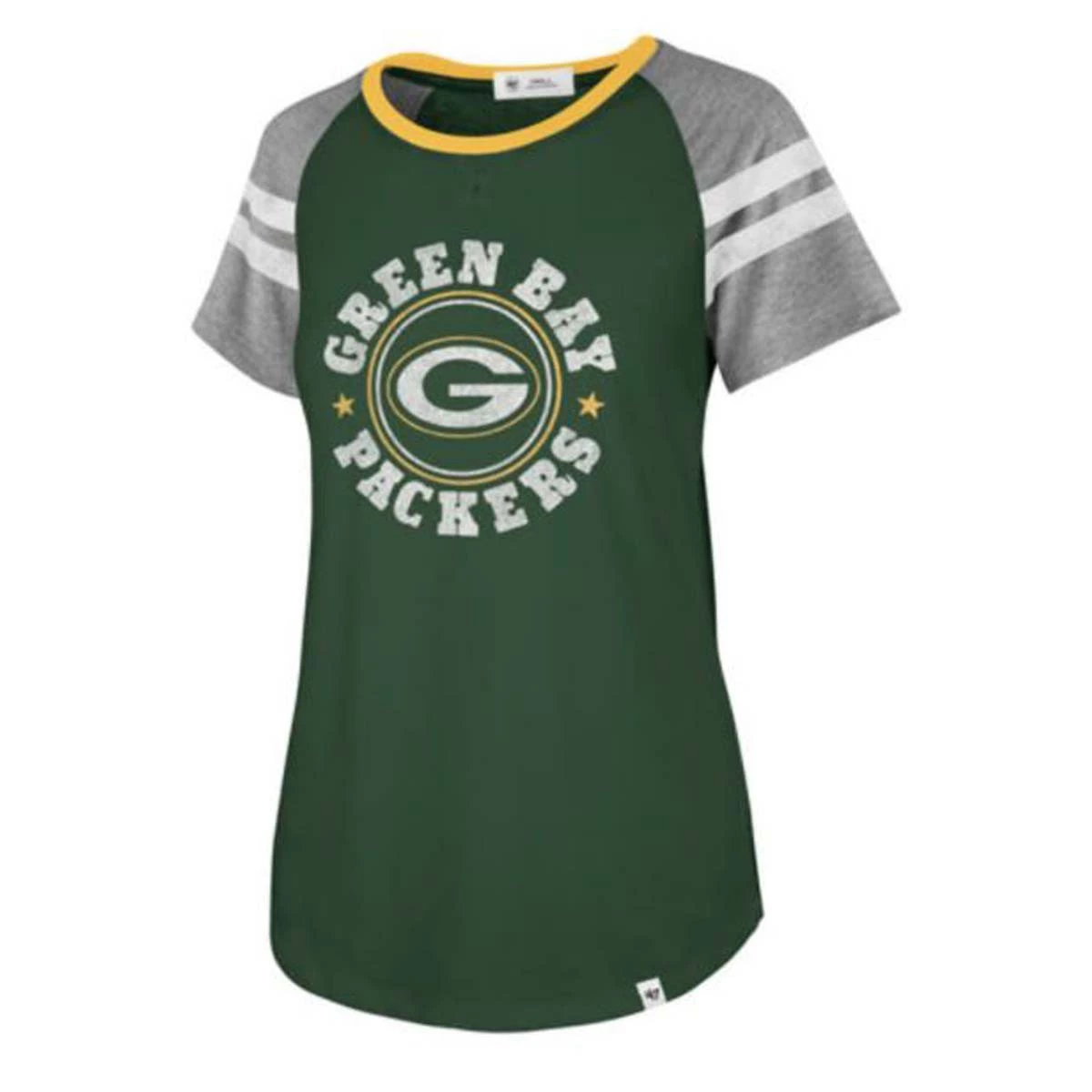 47 Brand Women's Green Bay Packers Static T-Shirt Elm Green 1 47 Brand Women's Green Bay Packers Static T-Shirt Elm Green