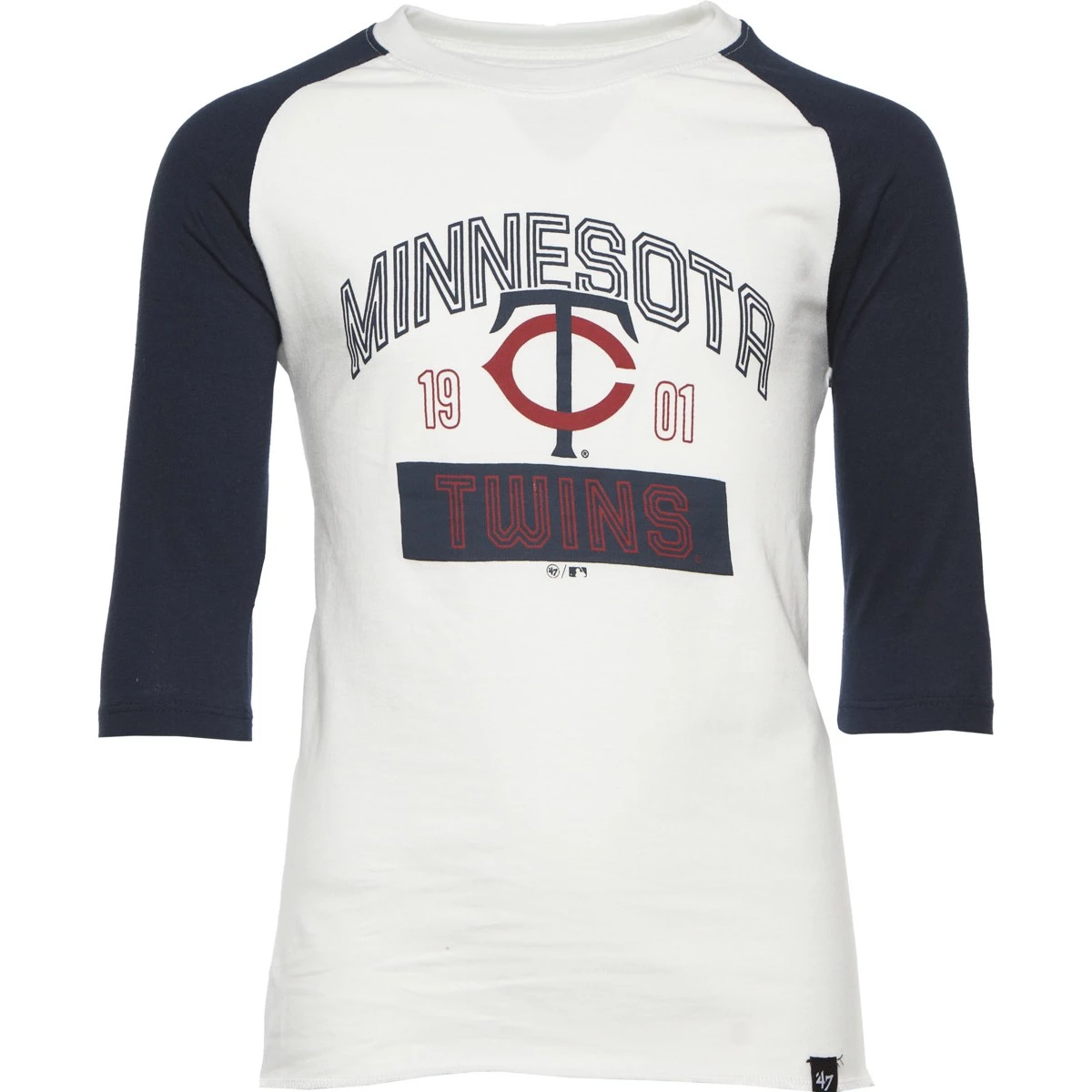 47 Brand Kids' Minnesota Twins Wash T-Shirt White 1 47 Brand Kids' Minnesota Twins Wash T-Shirt White