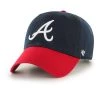 47 Brand Atlanta Braves Clean Up Hat Red