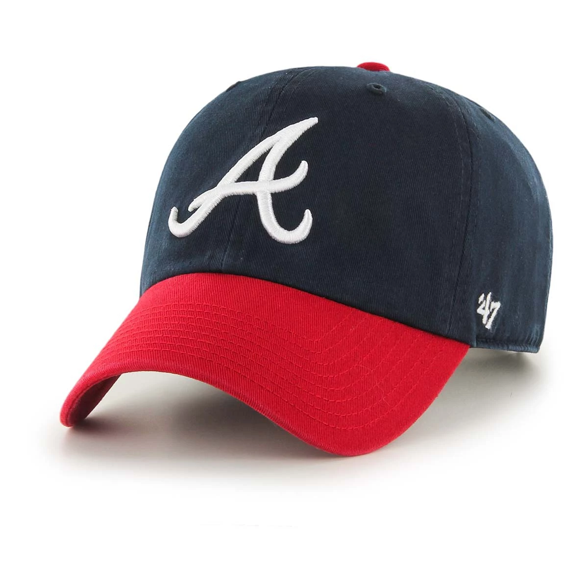47 Brand Atlanta Braves Clean Up Hat Red 1 47 Brand Atlanta Braves Clean Up Hat Red