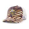 47 Brand Minnesota Vikings Zubaz Trucker Adjustable Hat White
