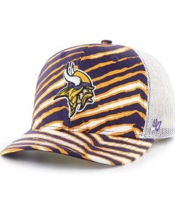 47 Brand Minnesota Vikings Zubaz Trucker Adjustable Hat White