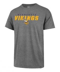 47 Brand Minnesota Vikings Traction T-Shirt Grey Heather