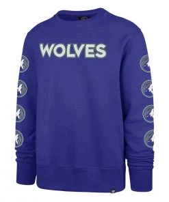 47 Brand Minnesota Timberwolves City Edition Loaded Crewneck Sweatshirt Royal