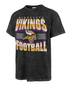 47 Brand Minnesota Vikings Rocker T-Shirt Black