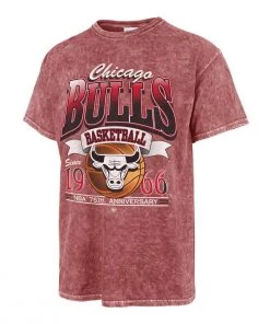 47 Brand Chicago Bulls City Edition Tubular T-Shirt Red