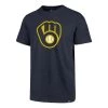 47 Brand Milwaukee Brewers Imprint Club T-Shirt Navy