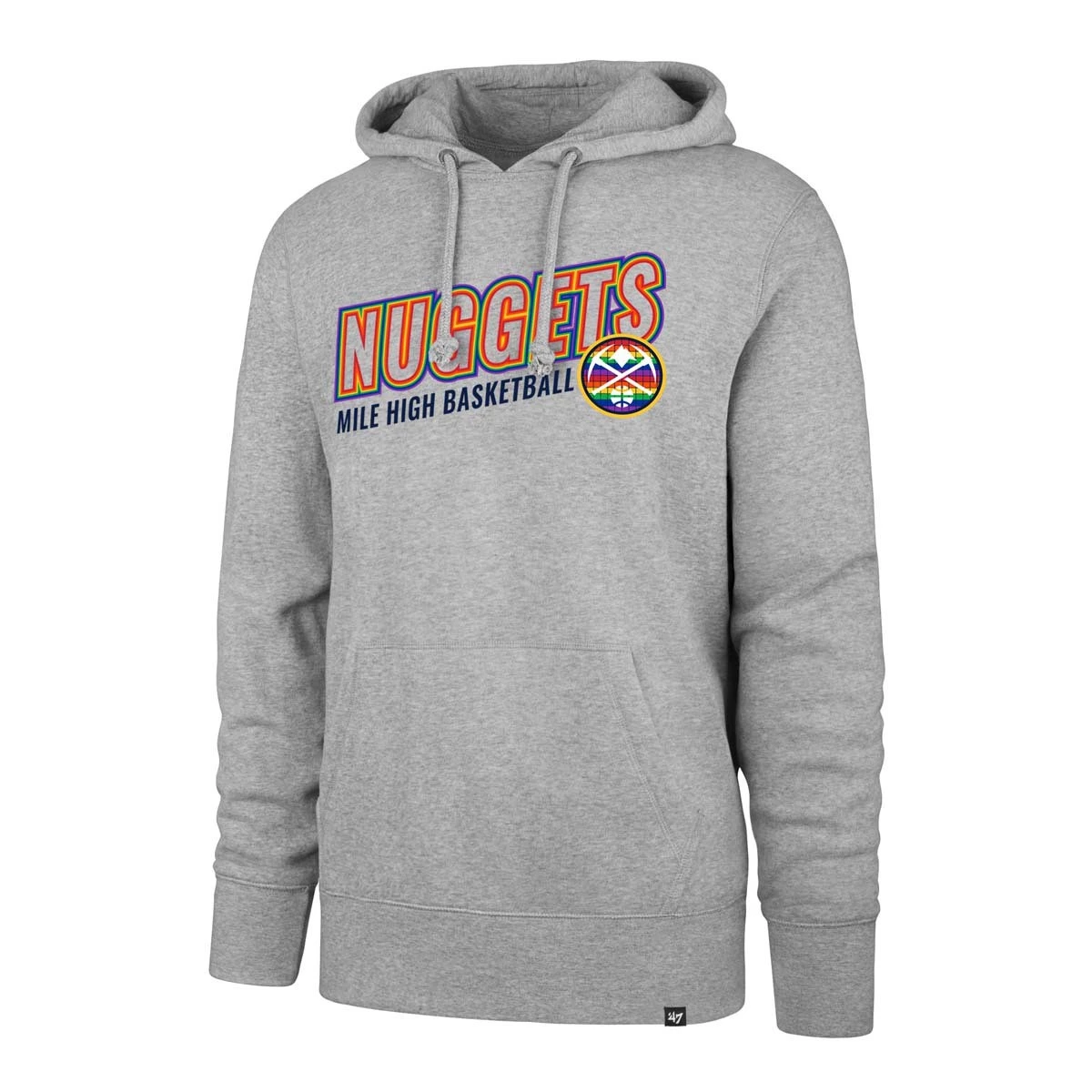 47 Brand Denver Nuggets City Edition Headline Hoodie Grey Heather 1 47 Brand Denver Nuggets City Edition Headline Hoodie Grey Heather