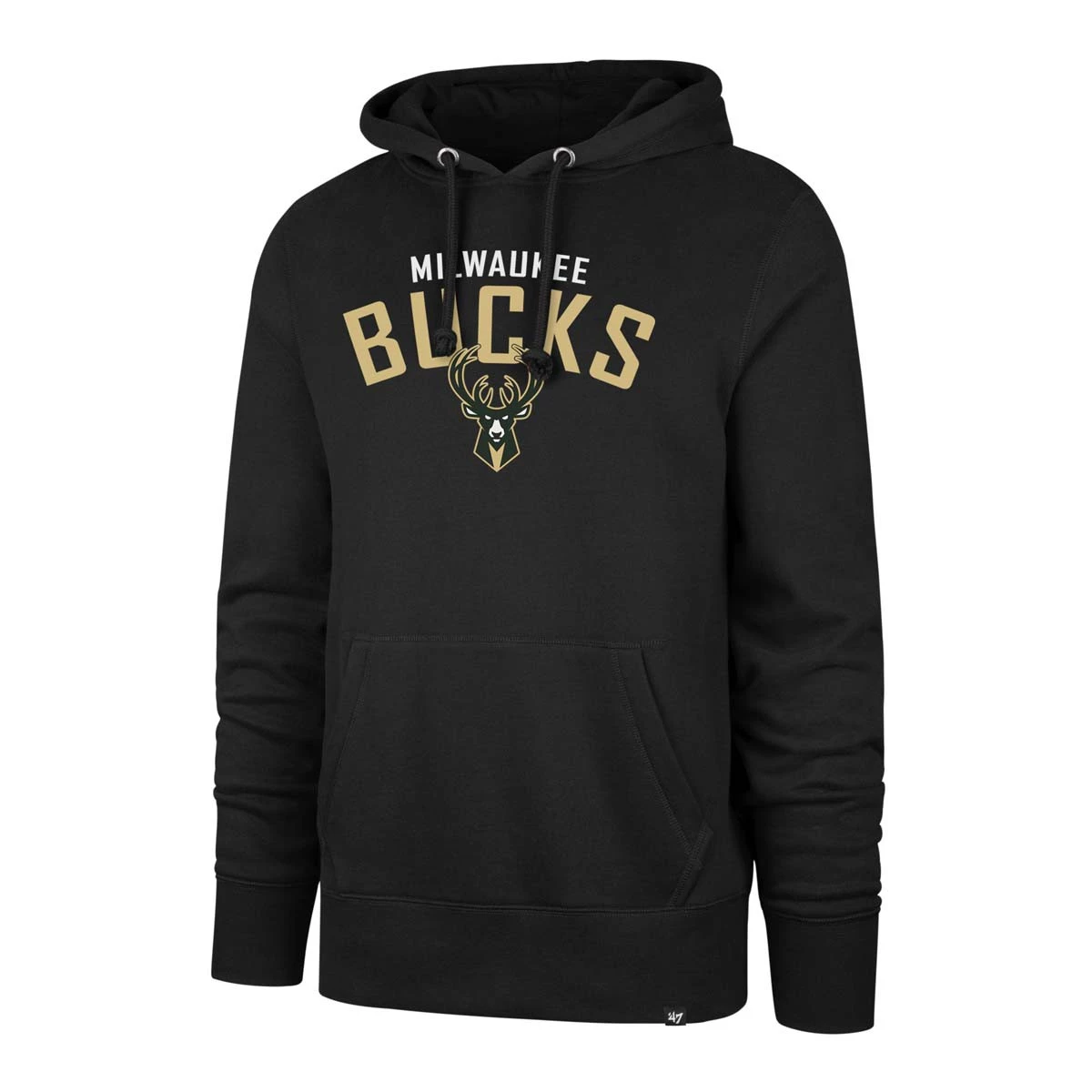 47 Brand Milwaukee Bucks Outrush Hoodie Black 1 47 Brand Milwaukee Bucks Outrush Hoodie Black