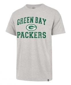 47 Brand Green Bay Packers Union Arch T-Shirt Grey Heather