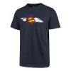 47 Brand Denver Broncos Club Flag T-Shirt Navy