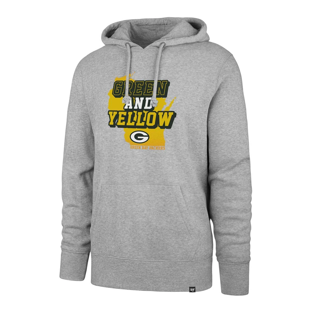47 Brand Green Bay Packers Regional Hoodie Grey Heather 3 47 Brand Green Bay Packers Regional Hoodie Grey Heather - Image 3