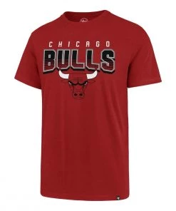 47 Brand Chicago Bulls Court Press Super Rival T-Shirt Red