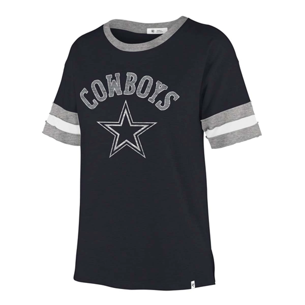 47 Brand Women's Dallas Cowboys Dani T-Shirt Navy 3 47 Brand Women's Dallas Cowboys Dani T-Shirt Navy - Image 3