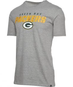 47 Brand Green Bay Packers Traction T-Shirt Grey Heather