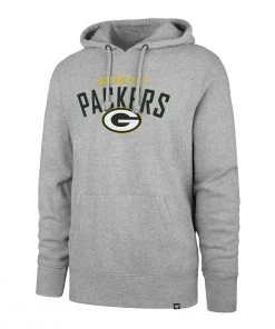 47 Brand Green Bay Packers Outrush Hoodie Grey