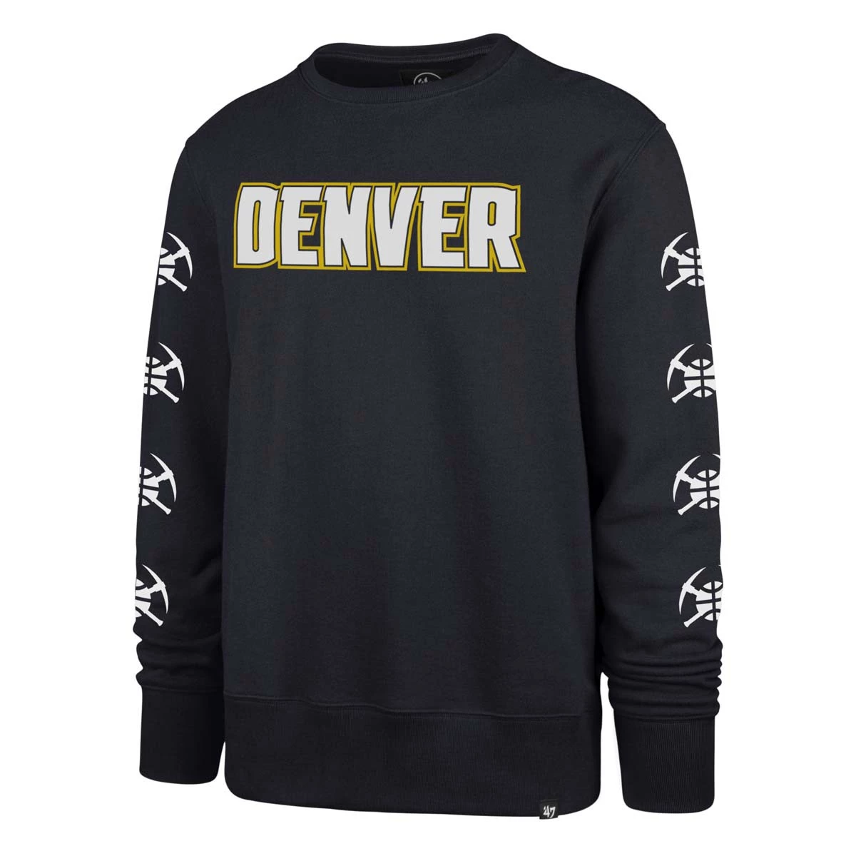 47 Brand Denver Nuggets City Edition Loaded Crewneck Sweatshirt Navy 3 47 Brand Denver Nuggets City Edition Loaded Crewneck Sweatshirt Navy - Image 3