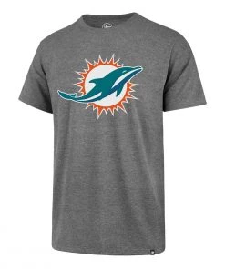 47 Brand Miami Dolphins Imprint T-Shirt Grey