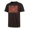 47 Brand Cleveland Browns Block Stripe Club T-Shirt