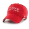 47 Brand Nebraska Cornhuskers Wordmark Cleanup Hat Red