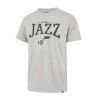 47 Brand Utah Jazz Full Rush Wordmark T-Shirt Grey Heather
