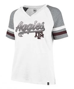 47 Brand Women's Texas A&M Aggies Shiner Pavillion T-Shirt White