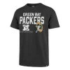 47 Brand Green Bay Packers Lineage T-Shirt Charcoal