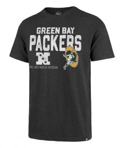 47 Brand Green Bay Packers Lineage T-Shirt Charcoal