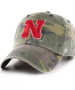 47 Brand Nebraska Cornhuskers Cleanup Hat Camo