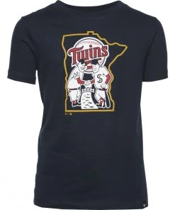 47 Brand Kids' Minnesota Twins Minnie & Paul T-Shirt Navy