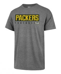 47 Brand Green Bay Packers Football Dub Major T-Shirt Grey