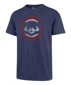 47 Brand Chicago Cubs Vintage Scrum T-Shirt Blue