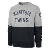 47 Brand Minnesota Twins Gibson Crewneck Sweatshirt Grey Heather/navy