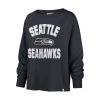 47 Brand Women's Seattle Seahawks Cover Star Crewneck Sweatshirt Navy